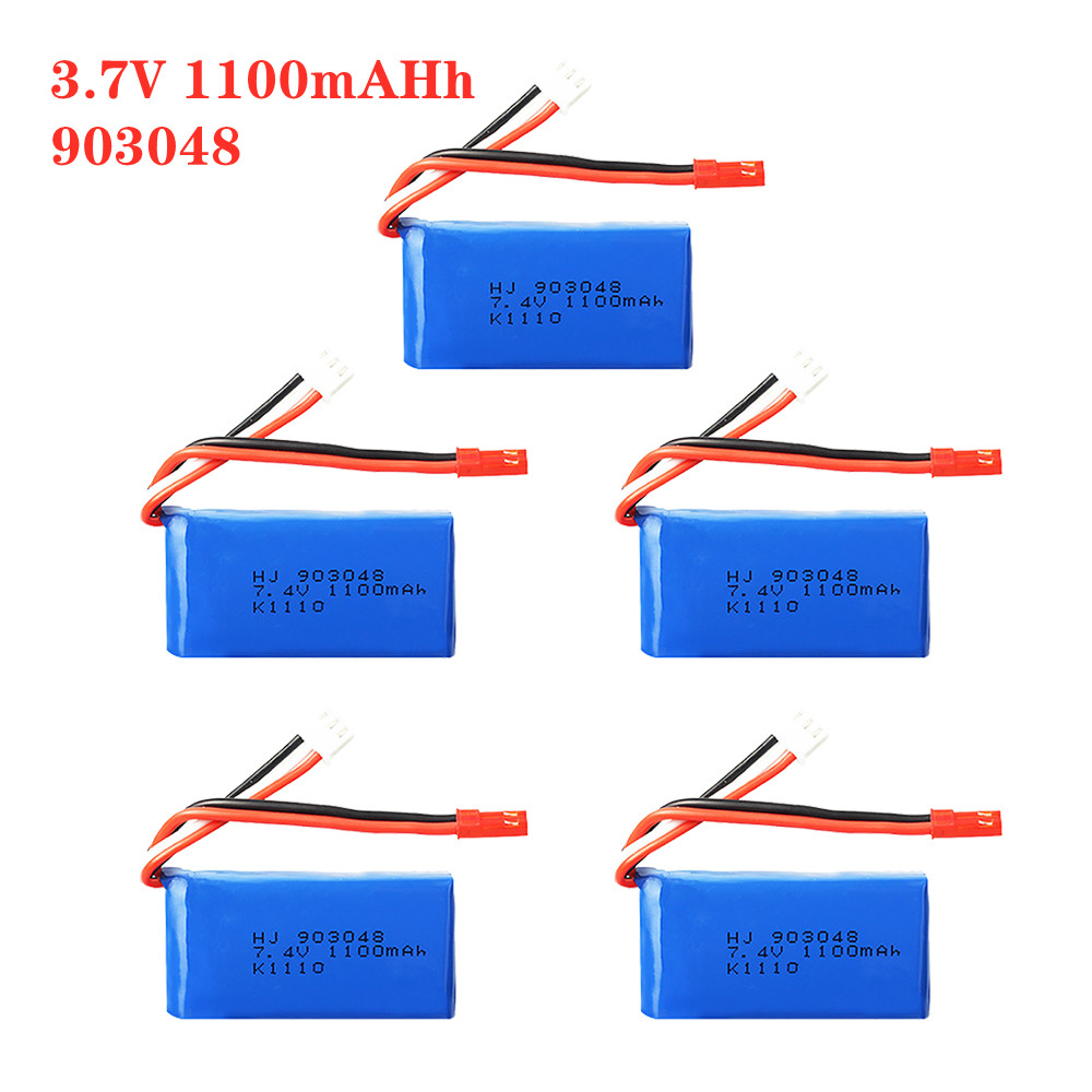 Drone Charger - 1-5 pz 7.4V 1100mah 903048 batteria