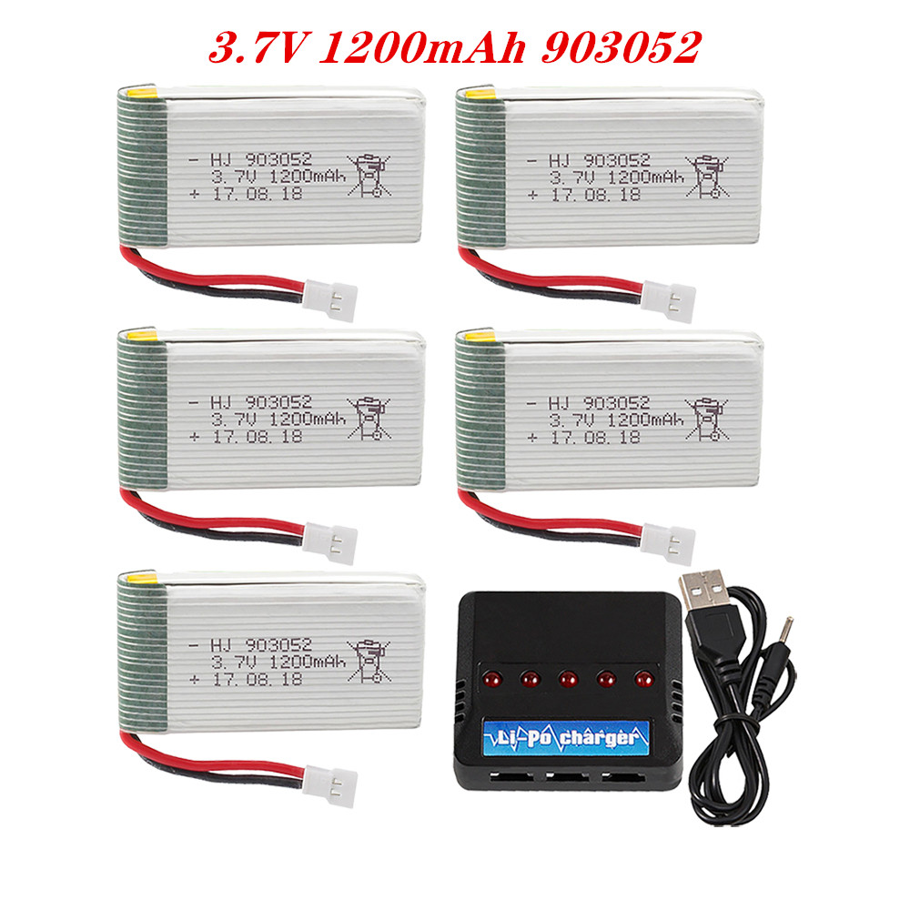 Drone Charger - 3.7V 1200mah 903052 Set caricabatteria Lipo