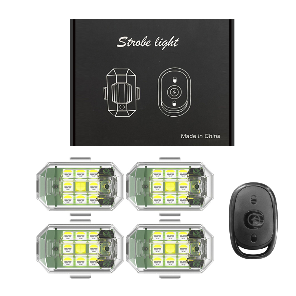 Drone Led Light - 1/2/4 pezzi luce stroboscopica per drone