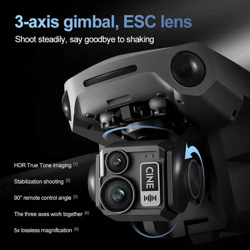 Drone RC con Gimbal a 3 Assi 8 - Drone Gps Mount recensione e prezzo