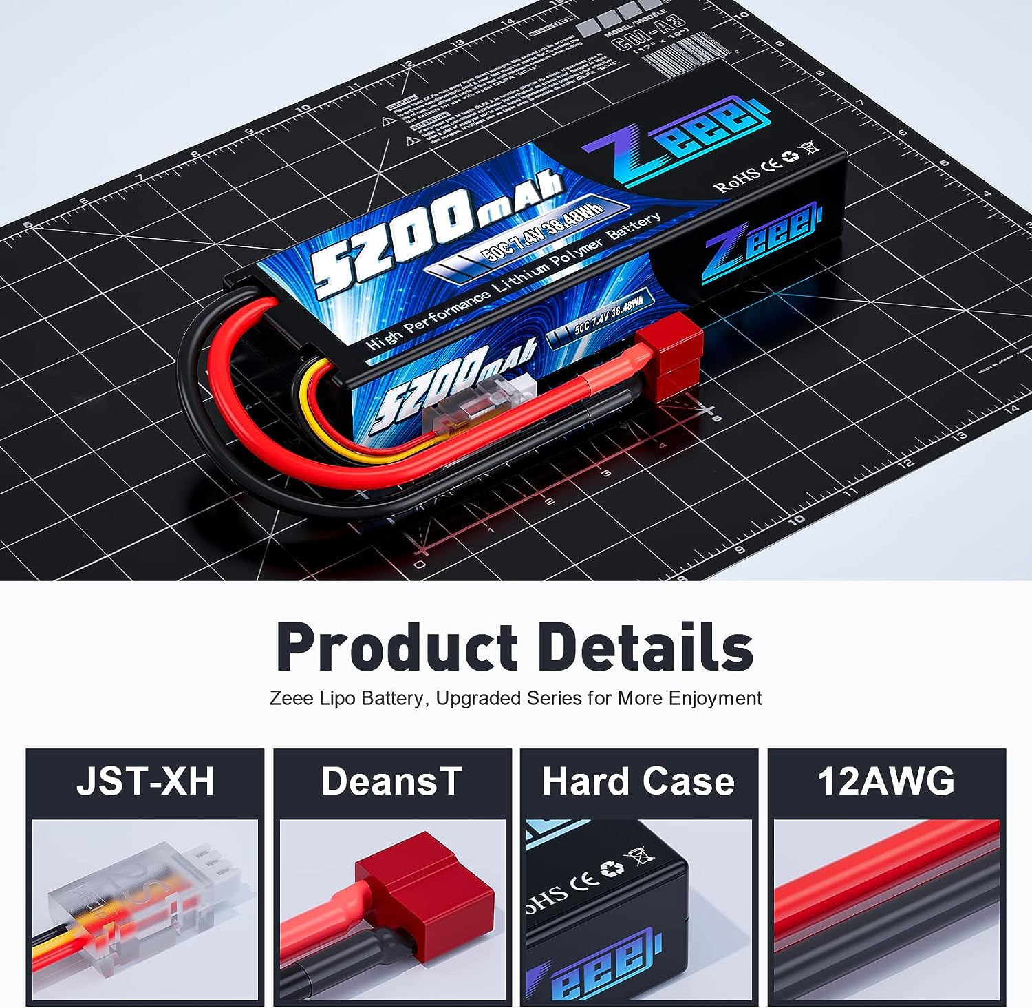 Zeee 5200mAh 2S RC Lipo Batter - Drone Power Distribution Board recensione e prezzo