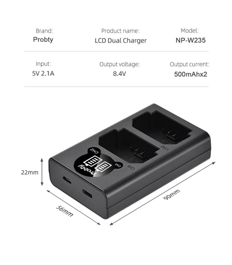 2200mAh NP-W235 NP W235 Batter - Drone Battery recensione e prezzo