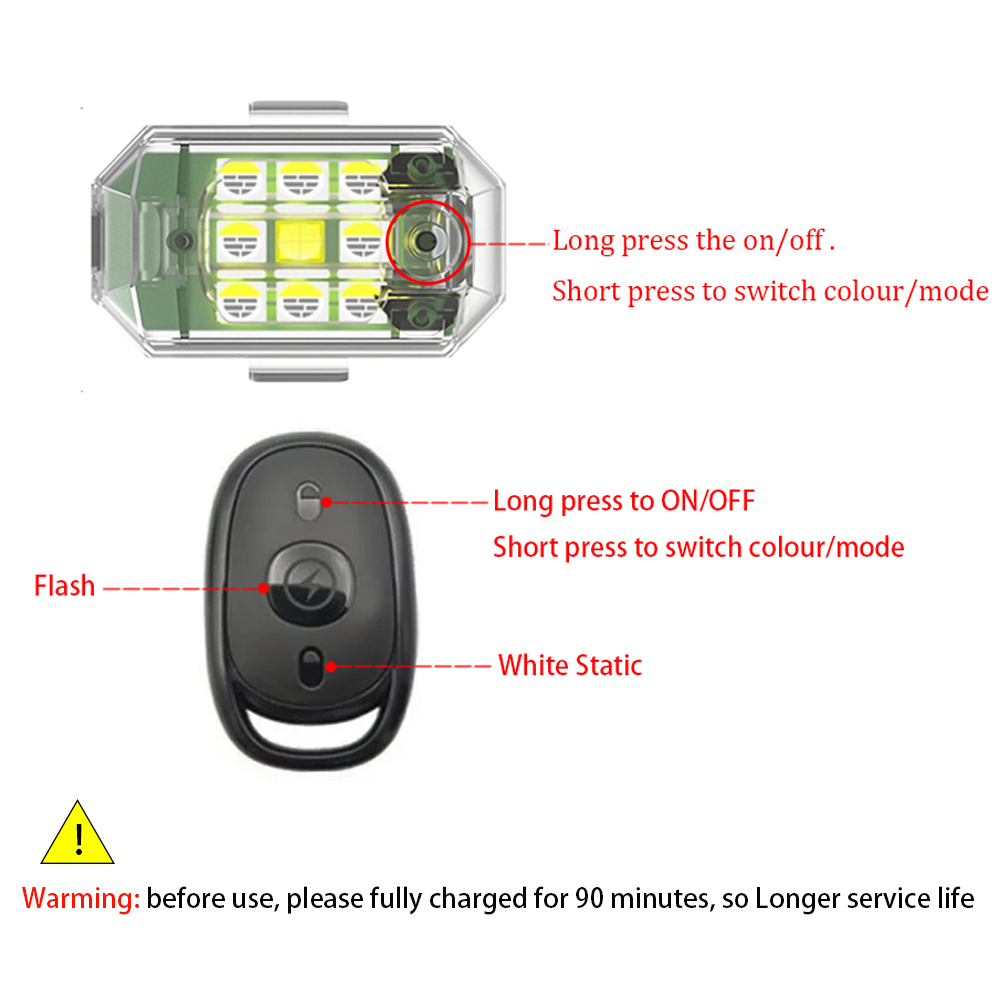 1/2/4 pezzi luce stroboscopica - Drone Led Light recensione e prezzo